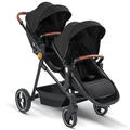 Foldable Twin Baby Stroller – Lightweight Double Seat Pushchair for Travel