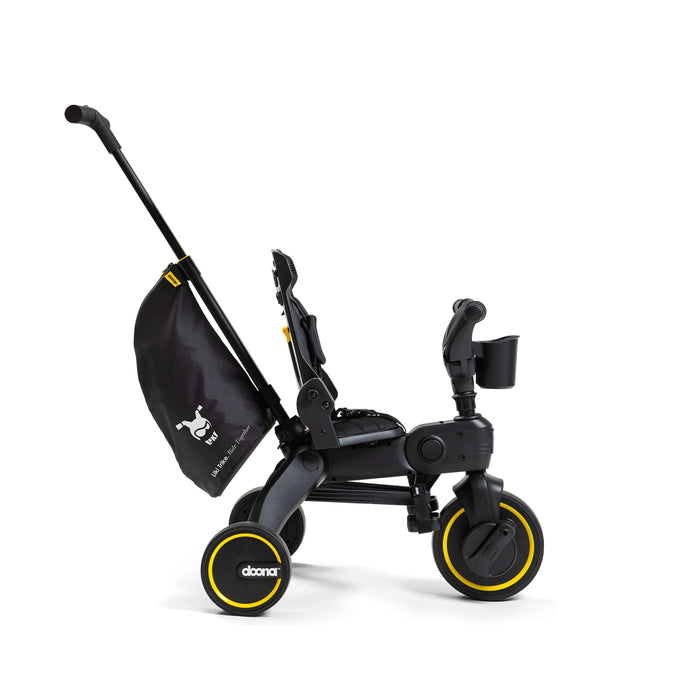 Doona Liki S5 Premium Foldable Toddler Trike with Travel Bag – Midnight Black