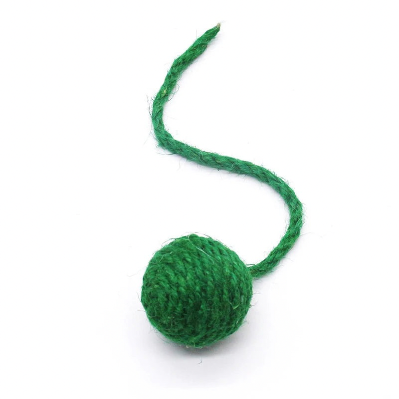 Rattle & Roll Sisal Weave Interactive Cat Ball