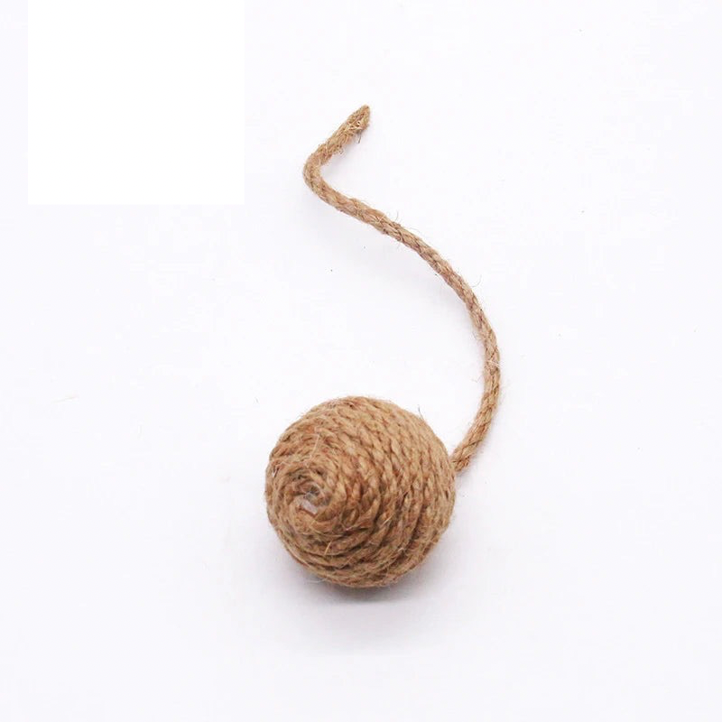 Rattle & Roll Sisal Weave Interactive Cat Ball