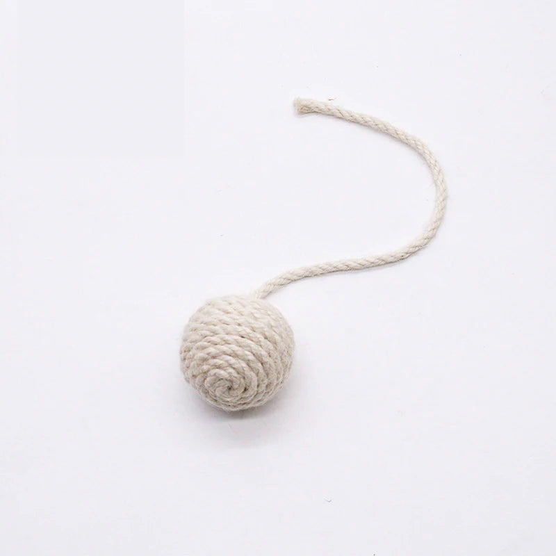 Rattle & Roll Sisal Weave Interactive Cat Ball