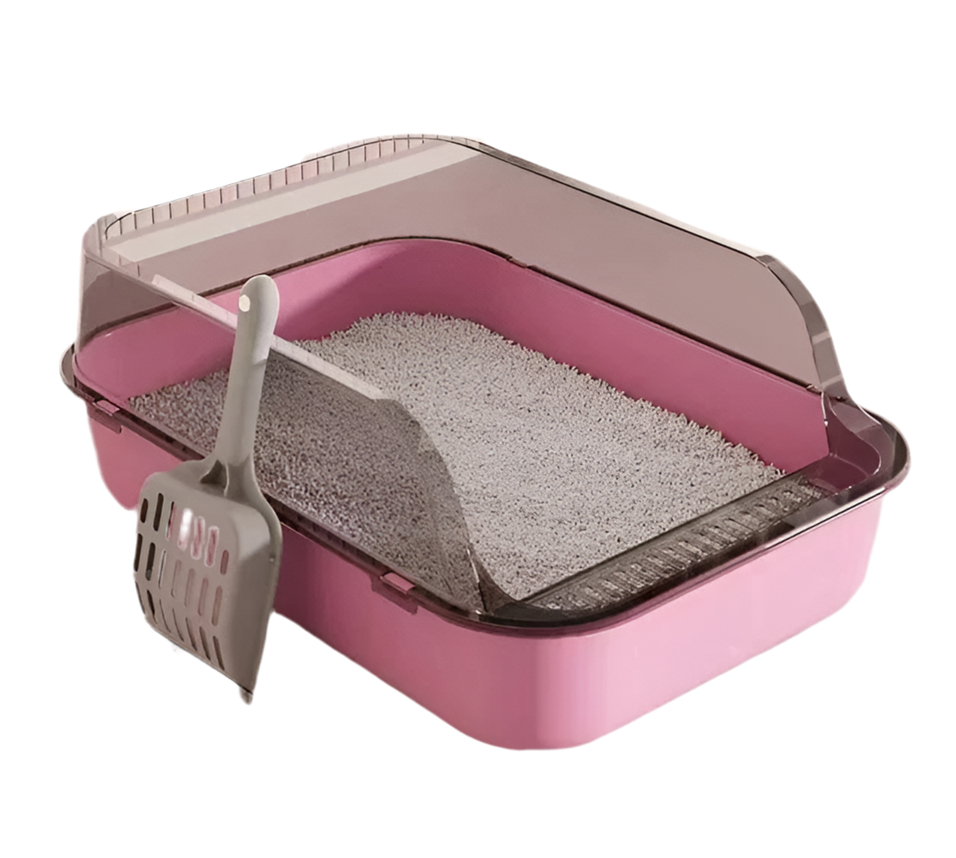 PawEase Large Open Cat Litter Tray
