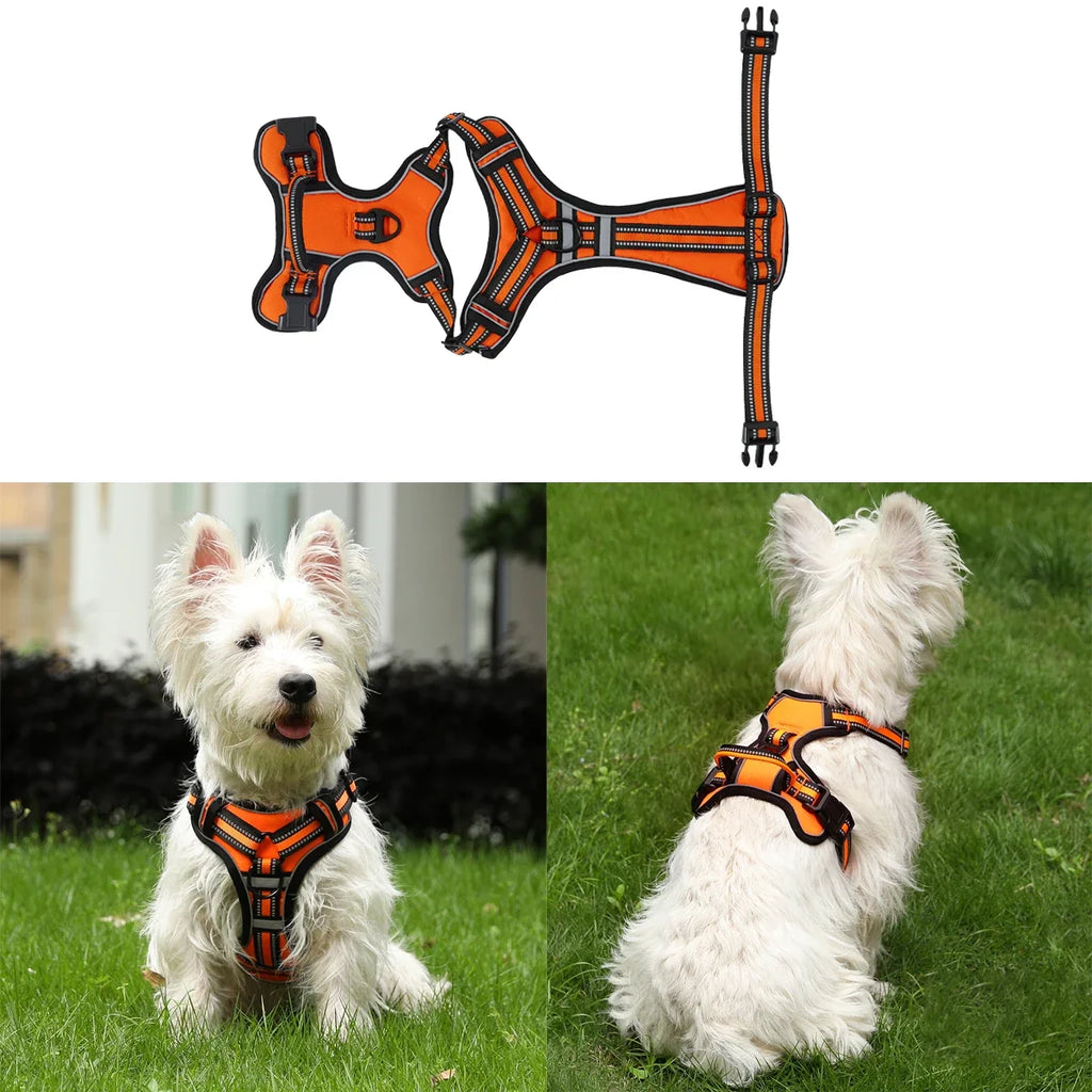 SafeStride Adjustable Reflective Dog Harness Vest