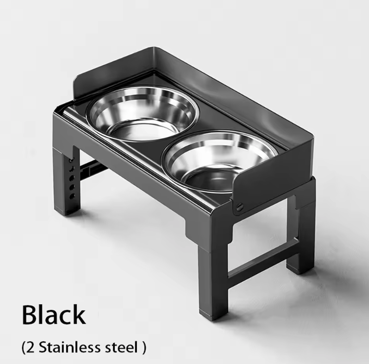 ElevEase Adjustable Raised Dog Bowl Set