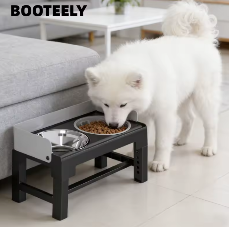 ElevEase Adjustable Raised Dog Bowl Set