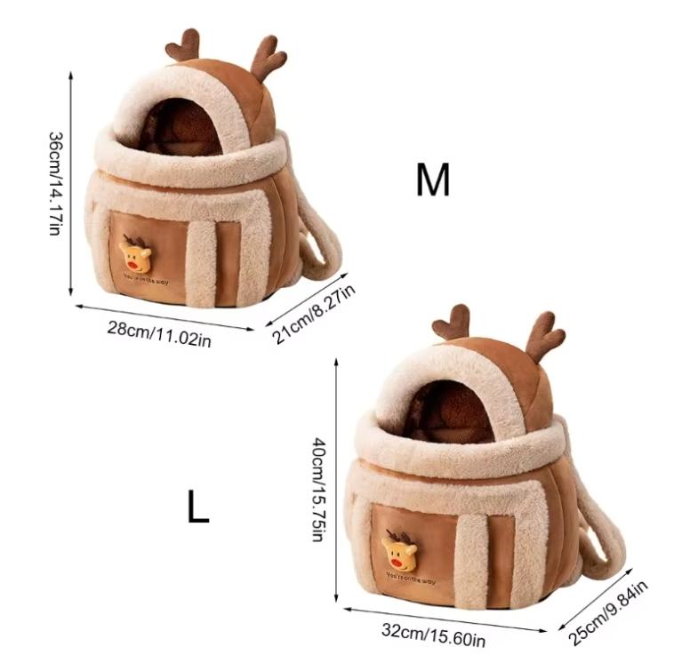 PawVoyage Cartoon Pet Carrier Bag