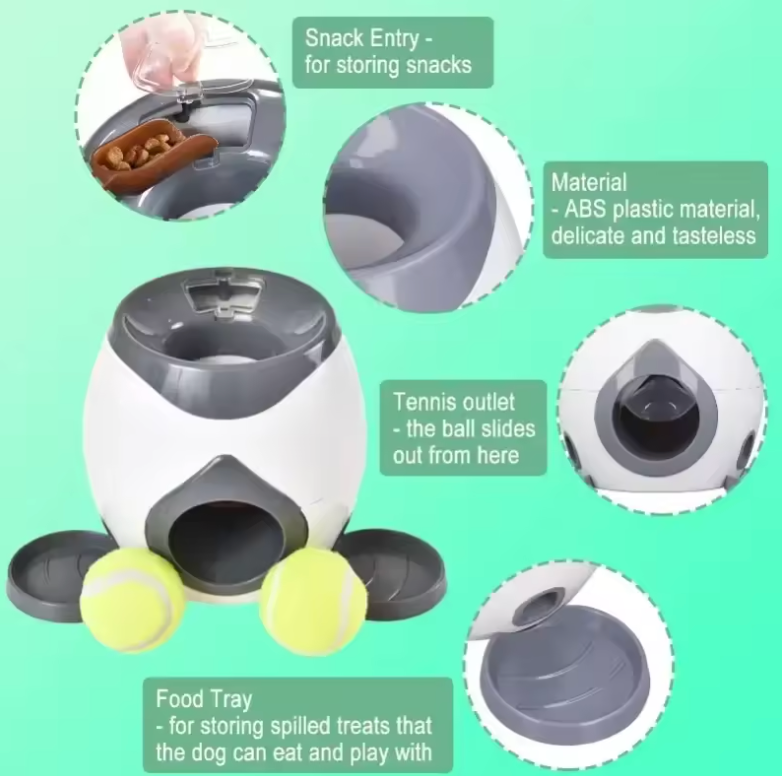 PetJoy Auto Tennis Launcher & Treat Feeder