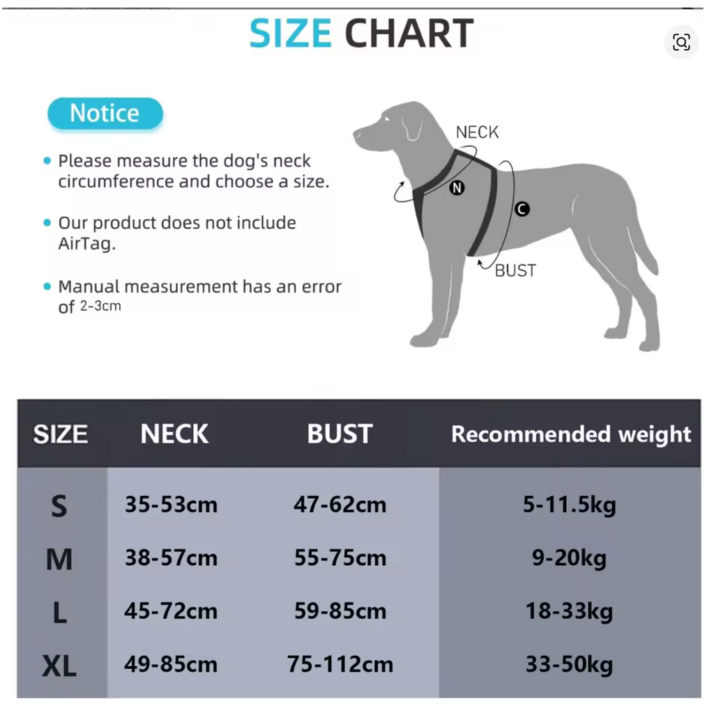 SafeStride Adjustable Reflective Dog Harness Vest
