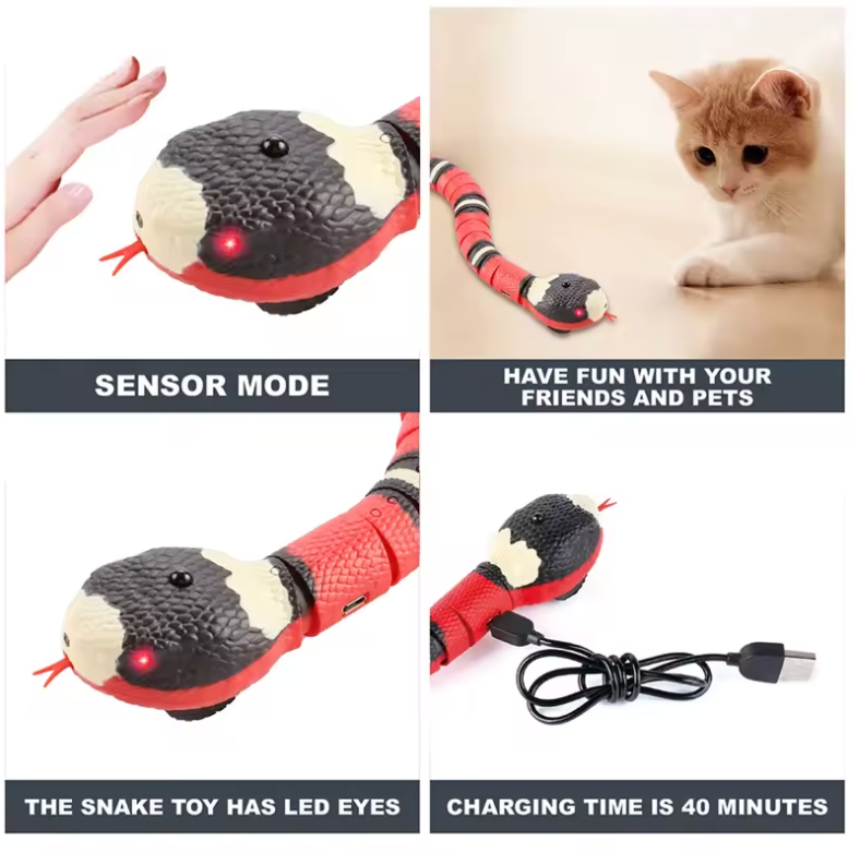 SmartSensing™ Interactive Robotic Snake Cat Toy