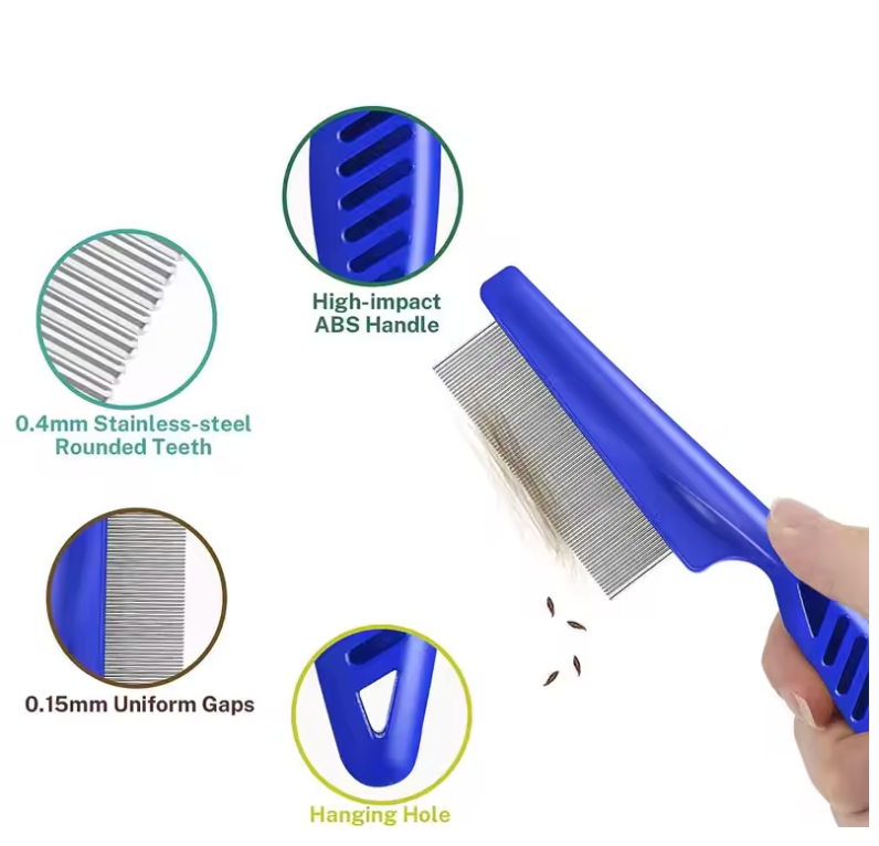 Essential 4-Piece Pet Health & Grooming Comb Set