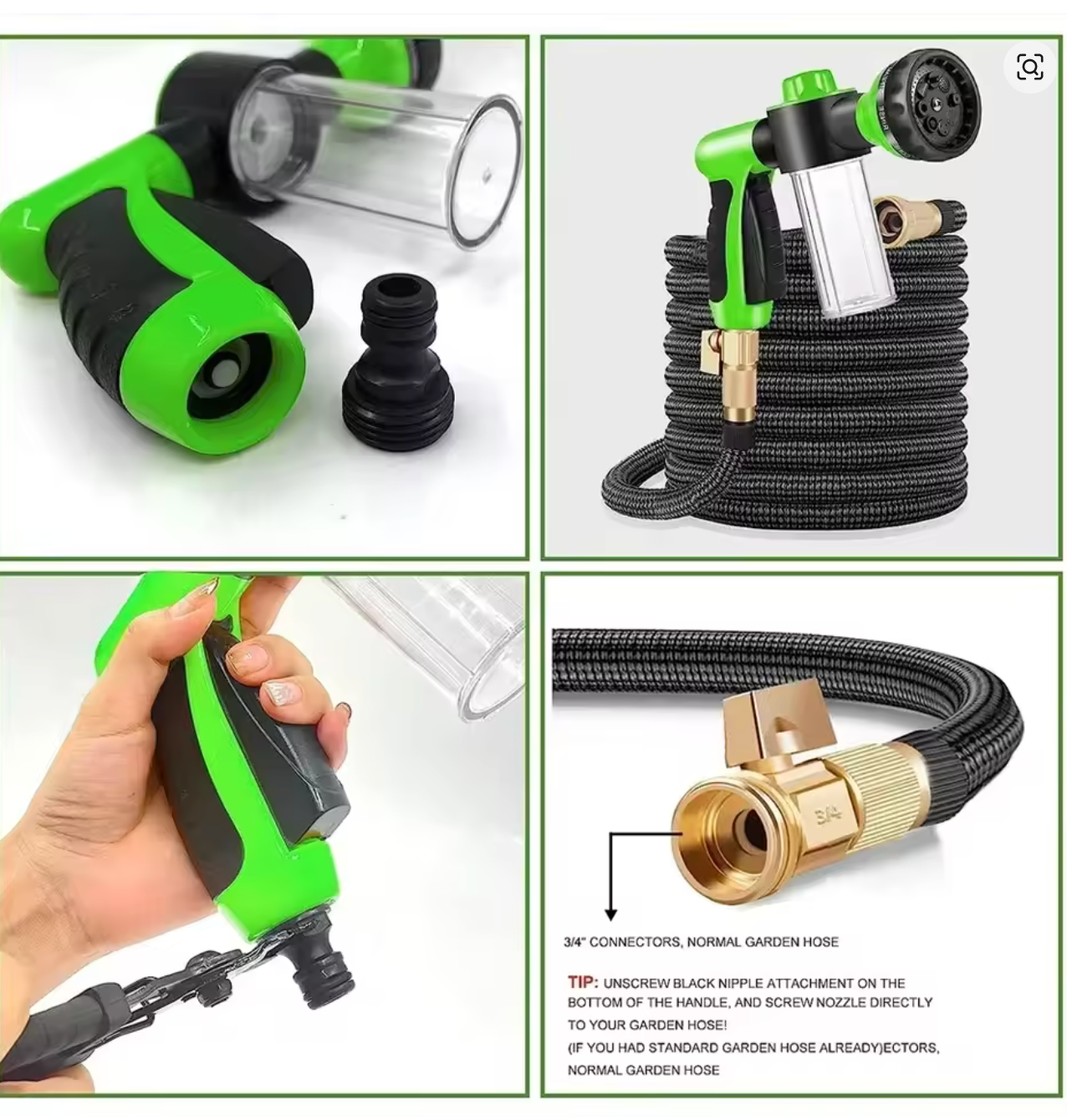 HydroFoam 3-Mode Pet Shower Gun