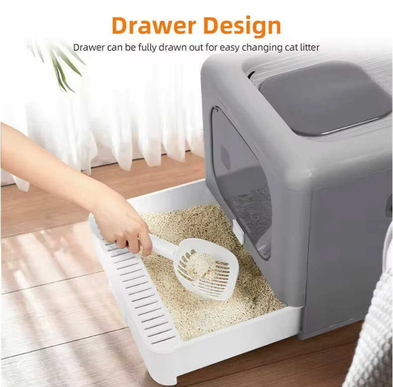Foldable Enclosed Litter Box