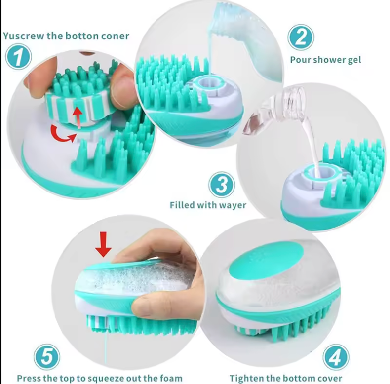 Silicone Pet Bath Brush