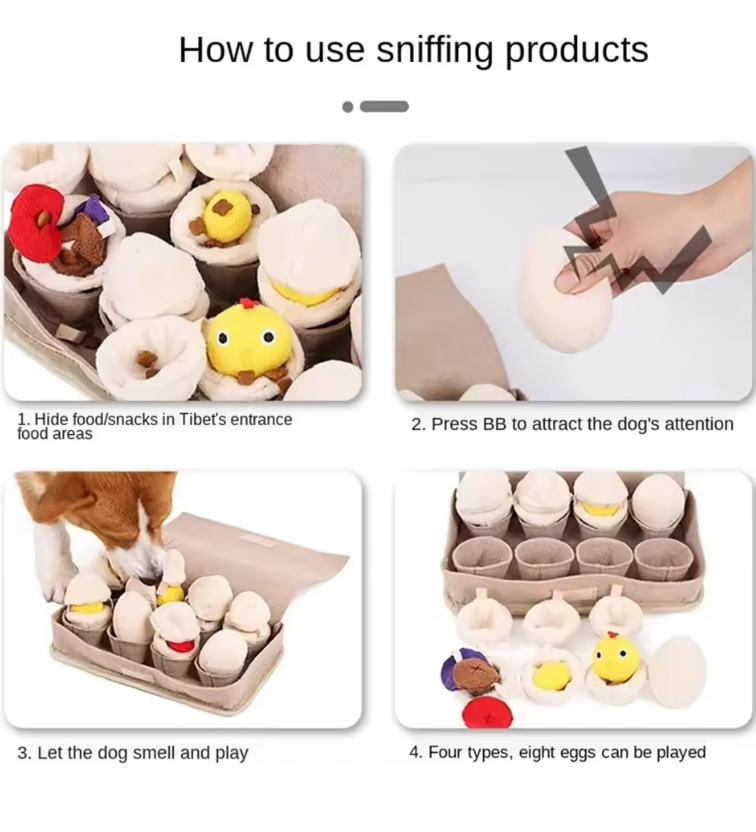 Egg-Harvest Interactive Snuffle-Box