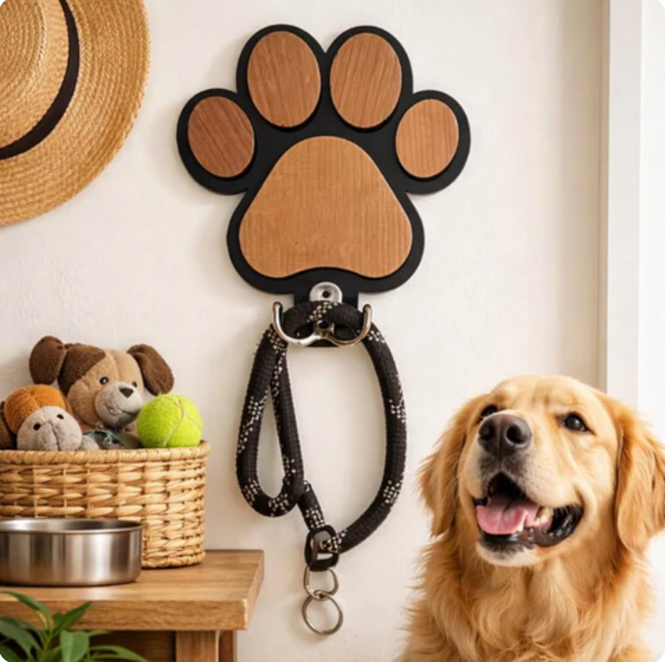 Paw-Post Wooden Hook