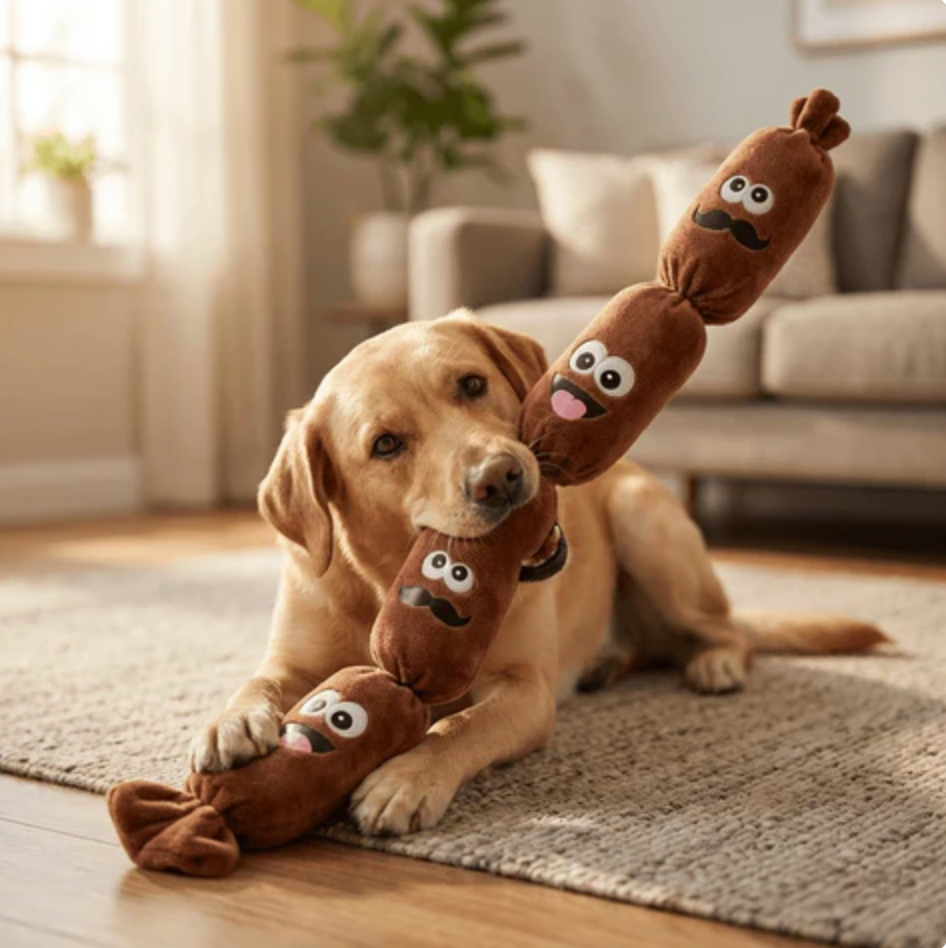 SqueakSausage Toy
