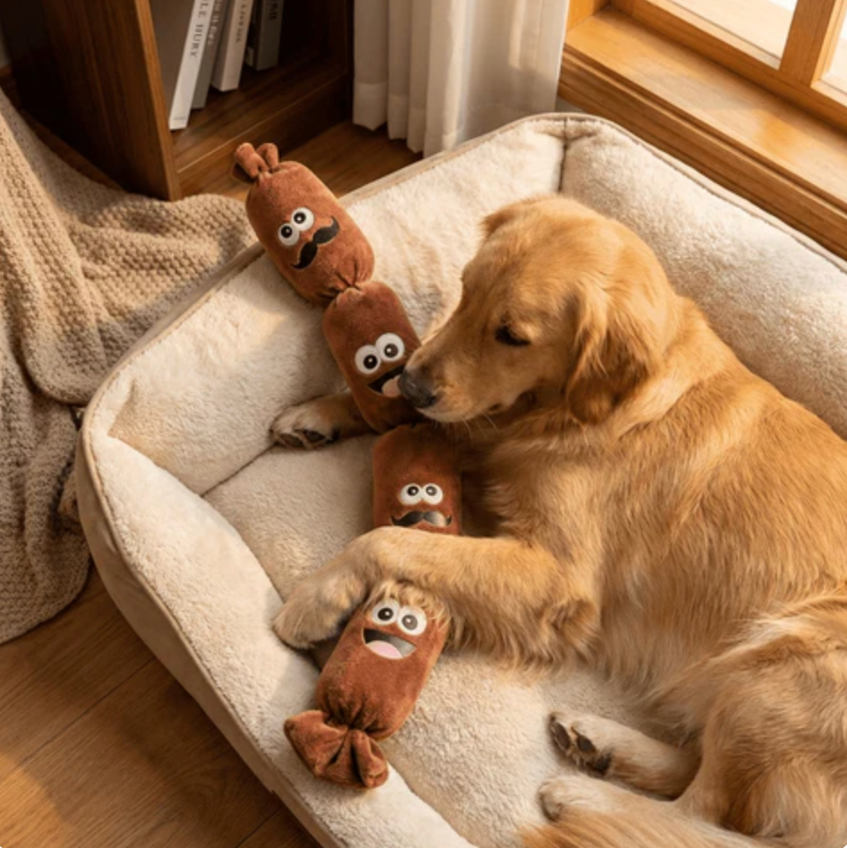 SqueakSausage Toy