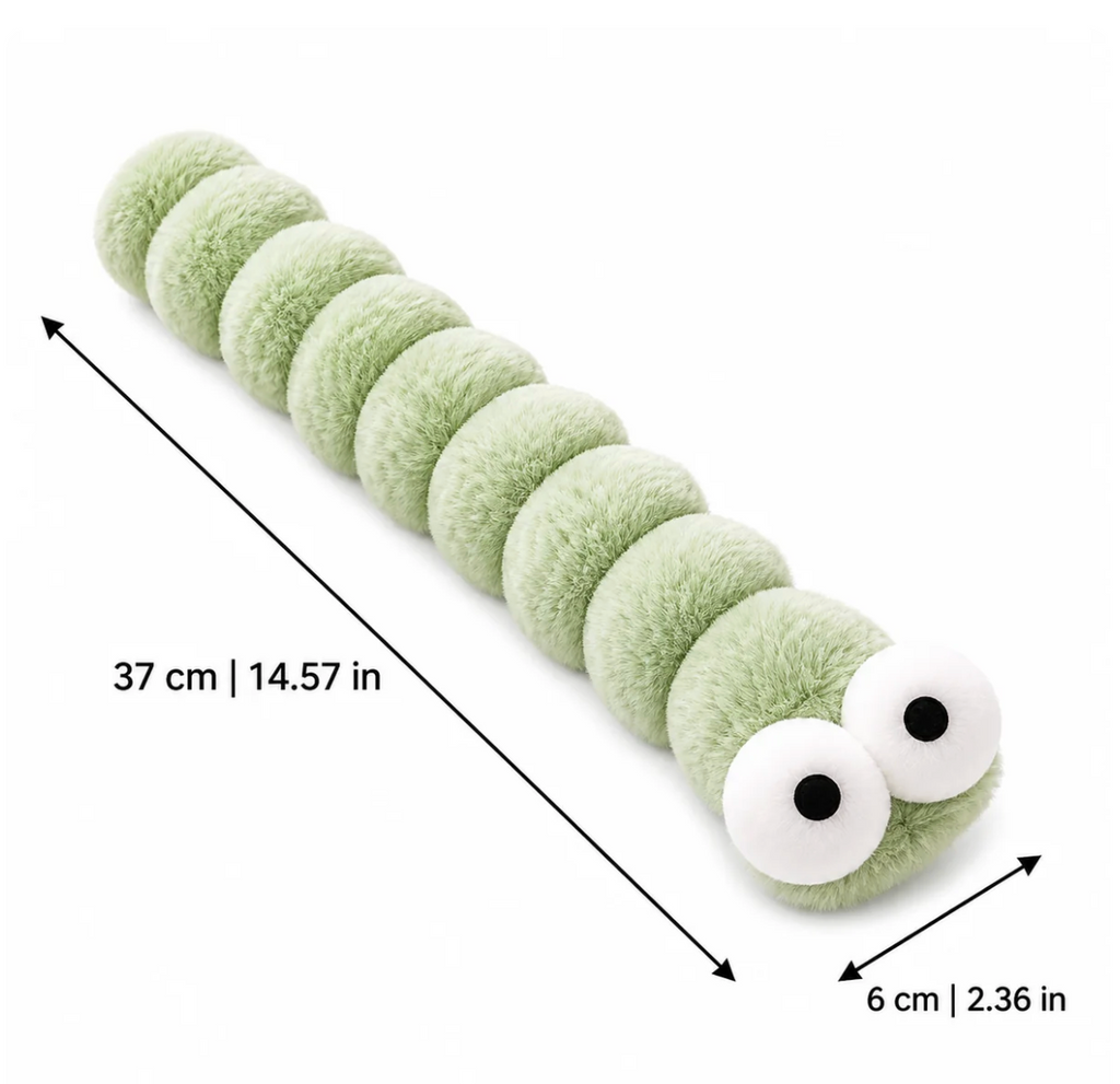 Plush Caterpillar Cat Toy