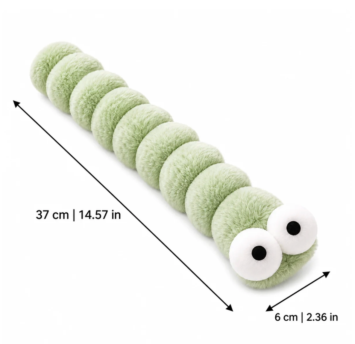 Plush Caterpillar Cat Toy