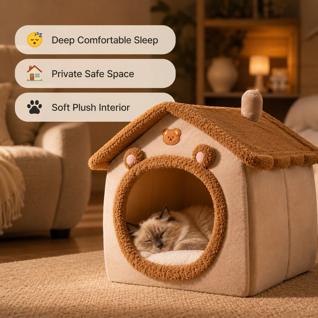 CozyNest Foldable Pet House