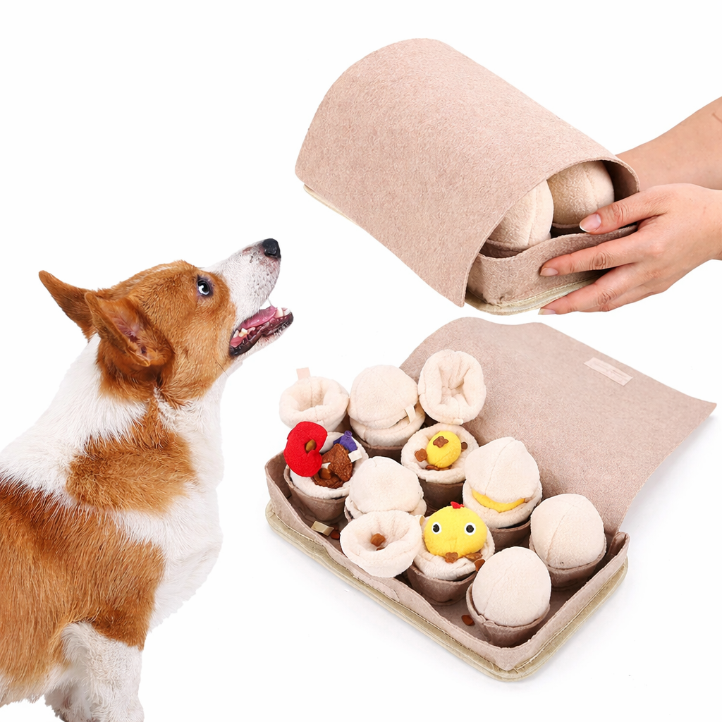 Egg-Harvest Interactive Snuffle-Box