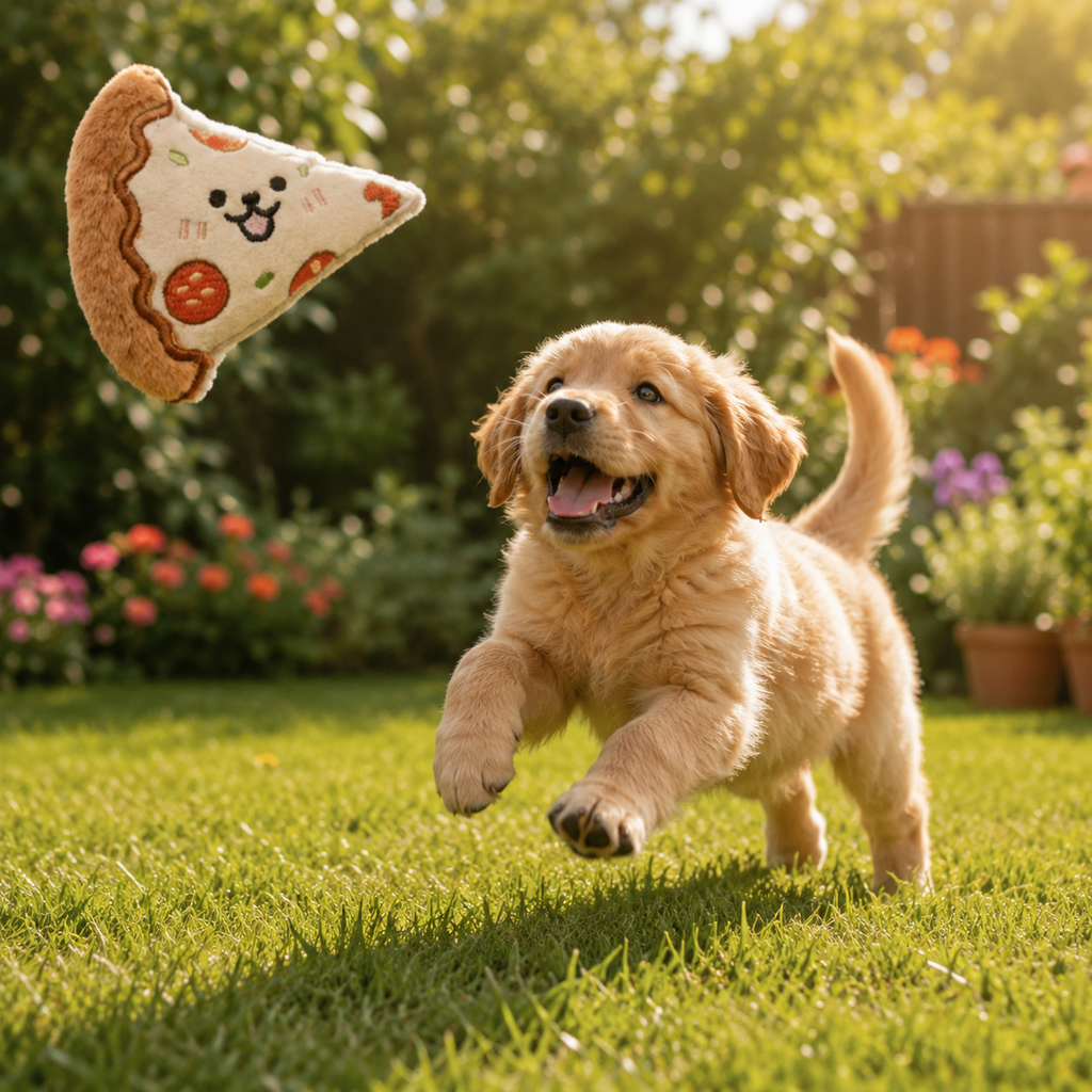 Plush Squeaky Dog Toy Set