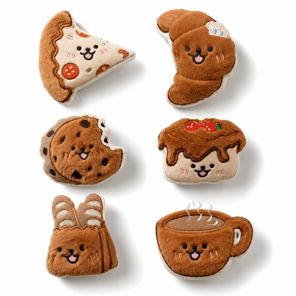 Plush Squeaky Dog Toy Set