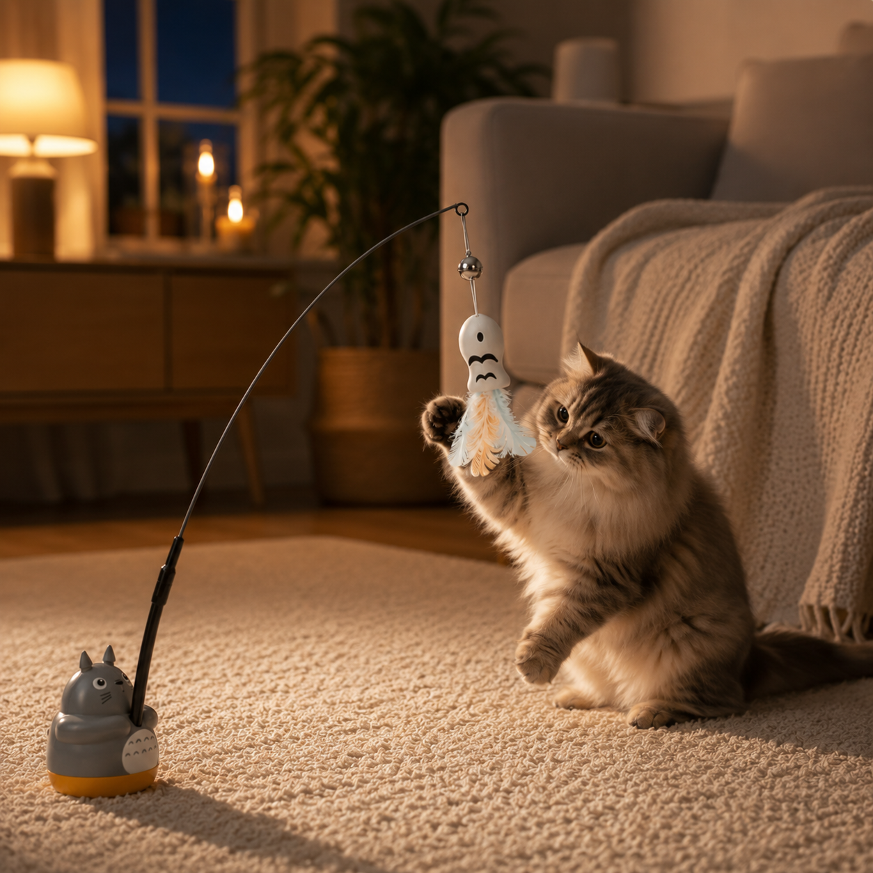 Interactive Cat Teaser Wand