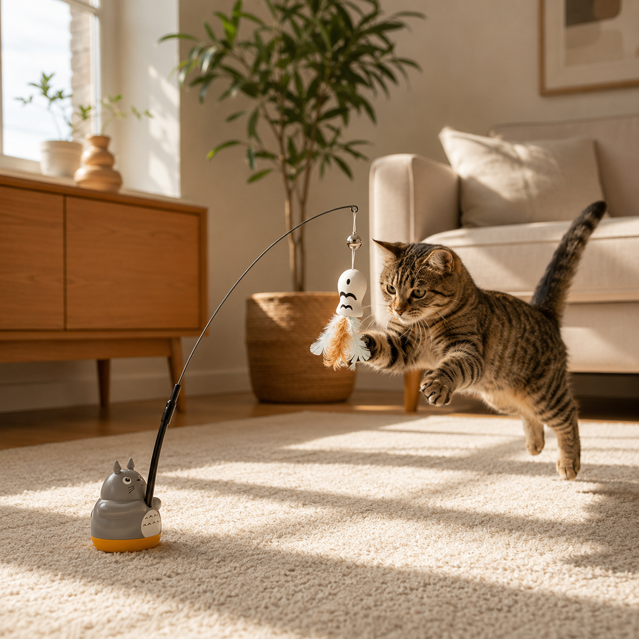 Interactive Cat Teaser Wand