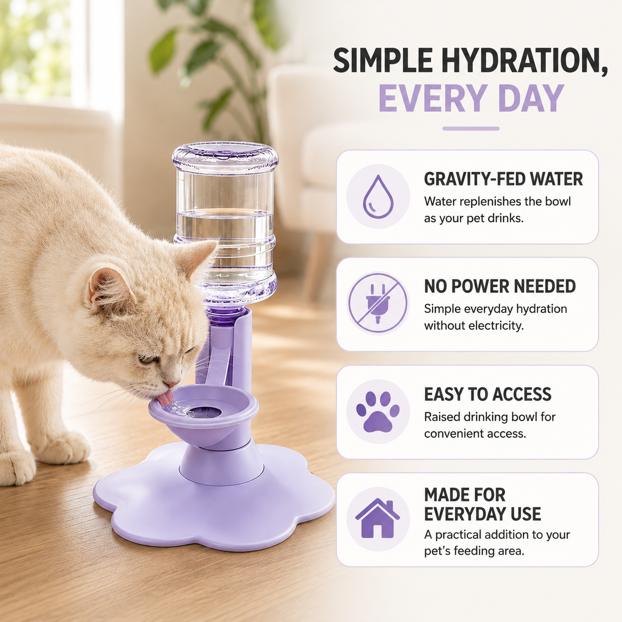 Gravity Pet Water Dispenser
