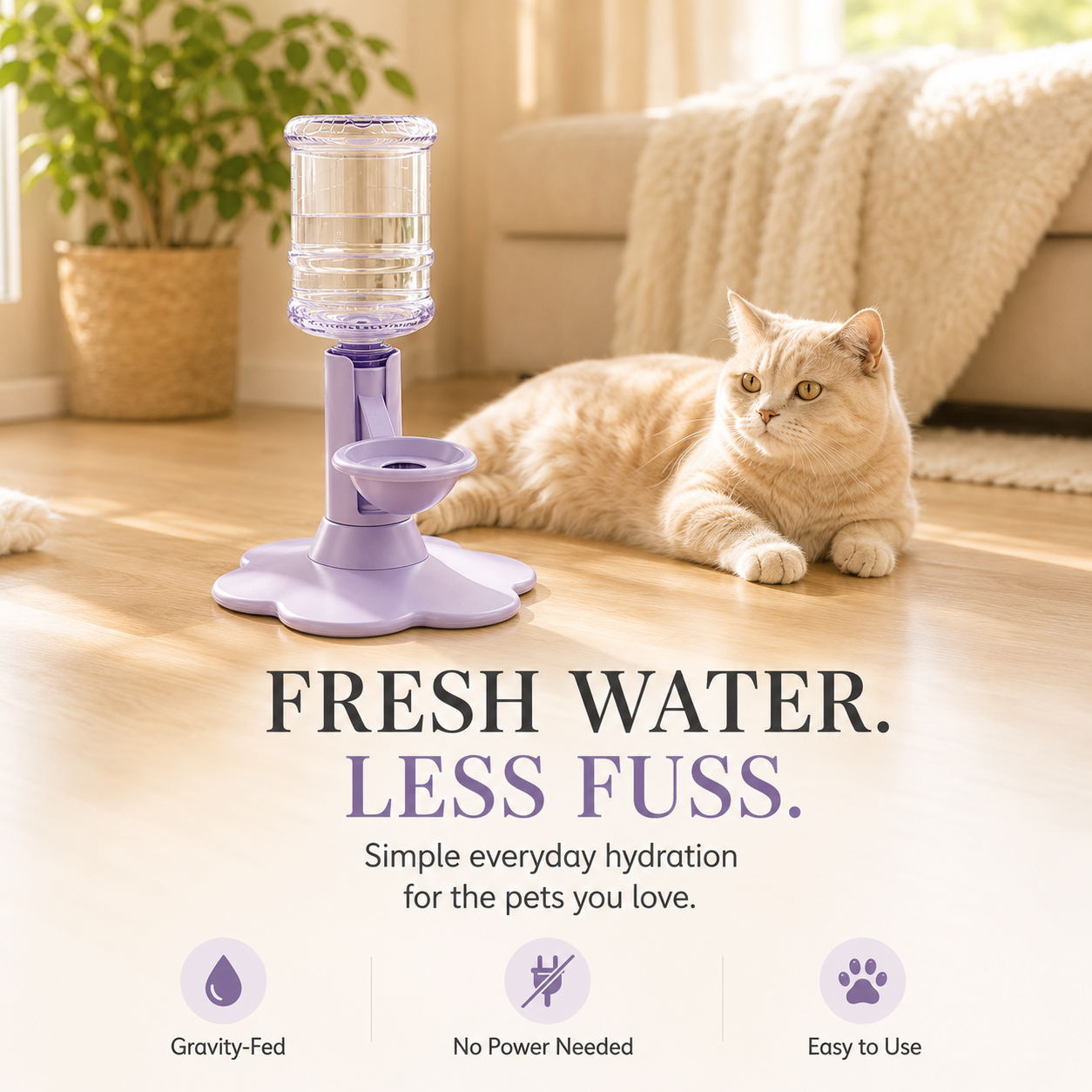 Gravity Pet Water Dispenser