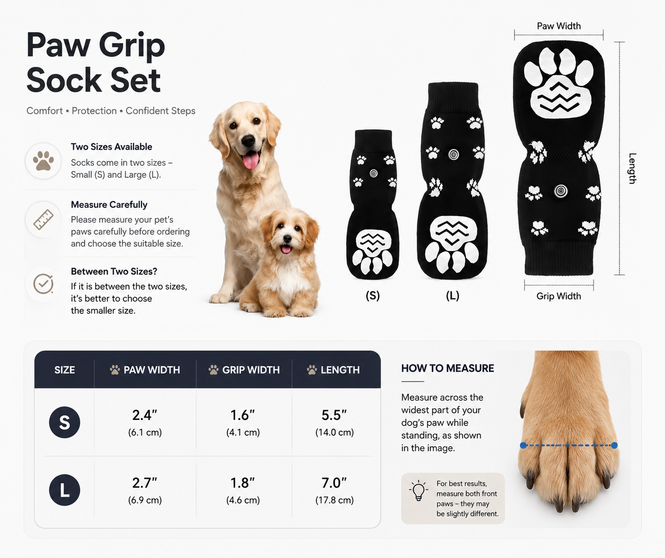 Paw Grip Sock Set