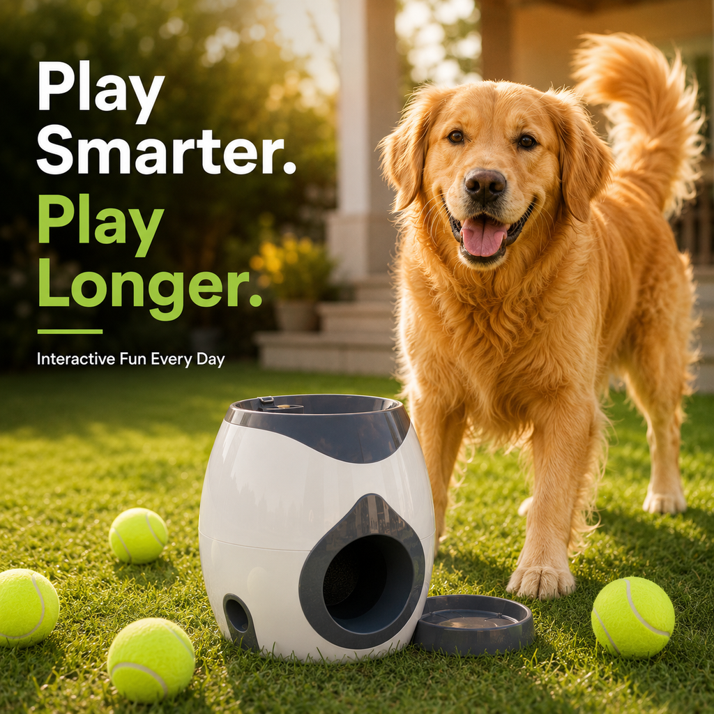 PetJoy Auto Tennis Launcher & Treat Feeder