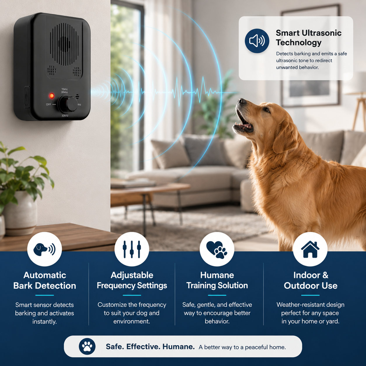 QuietGuard Ultrasonic Barking Control