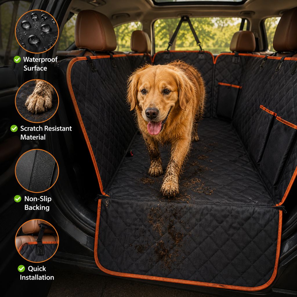 ShieldPro Waterproof Rear Seat Protector