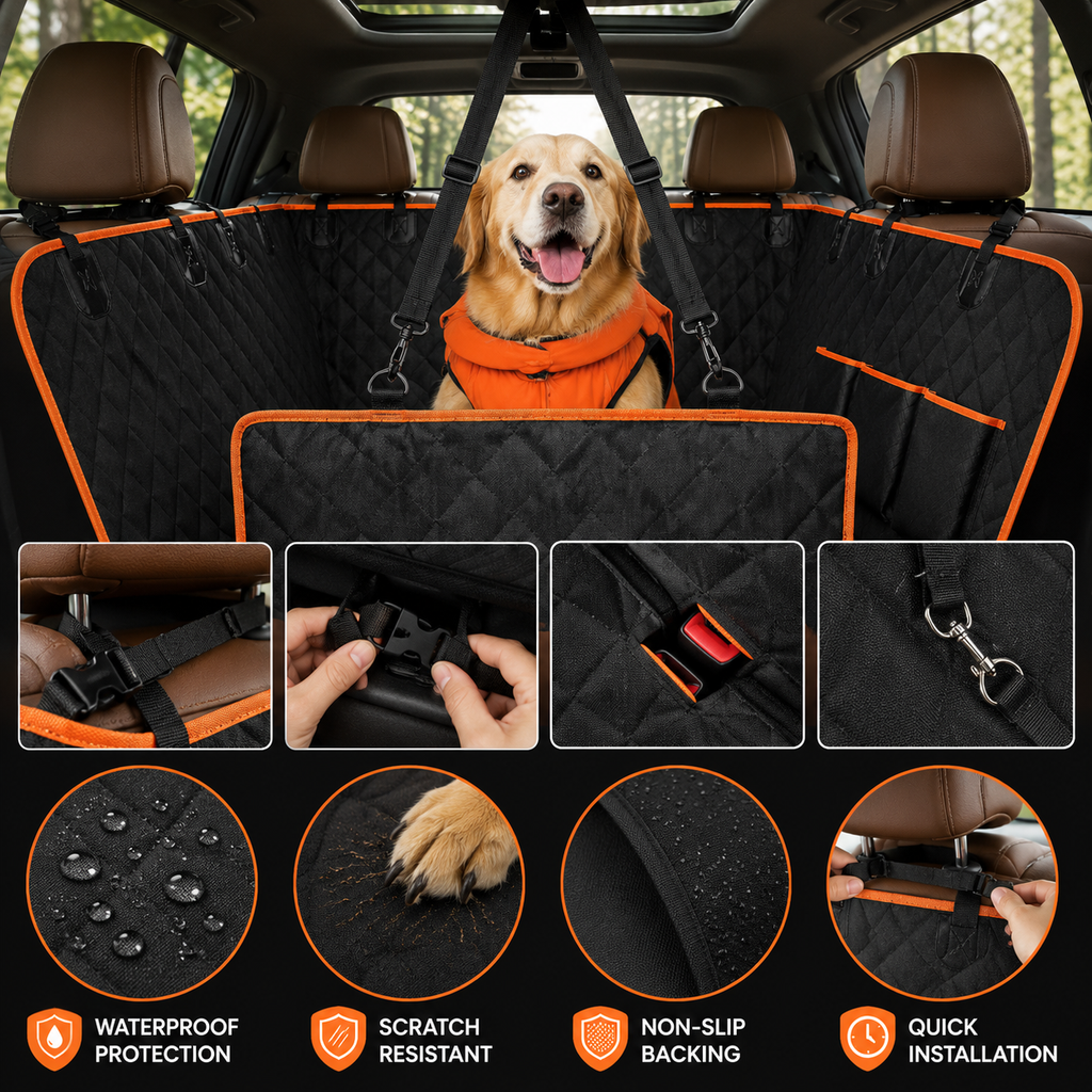 ShieldPro Waterproof Rear Seat Protector