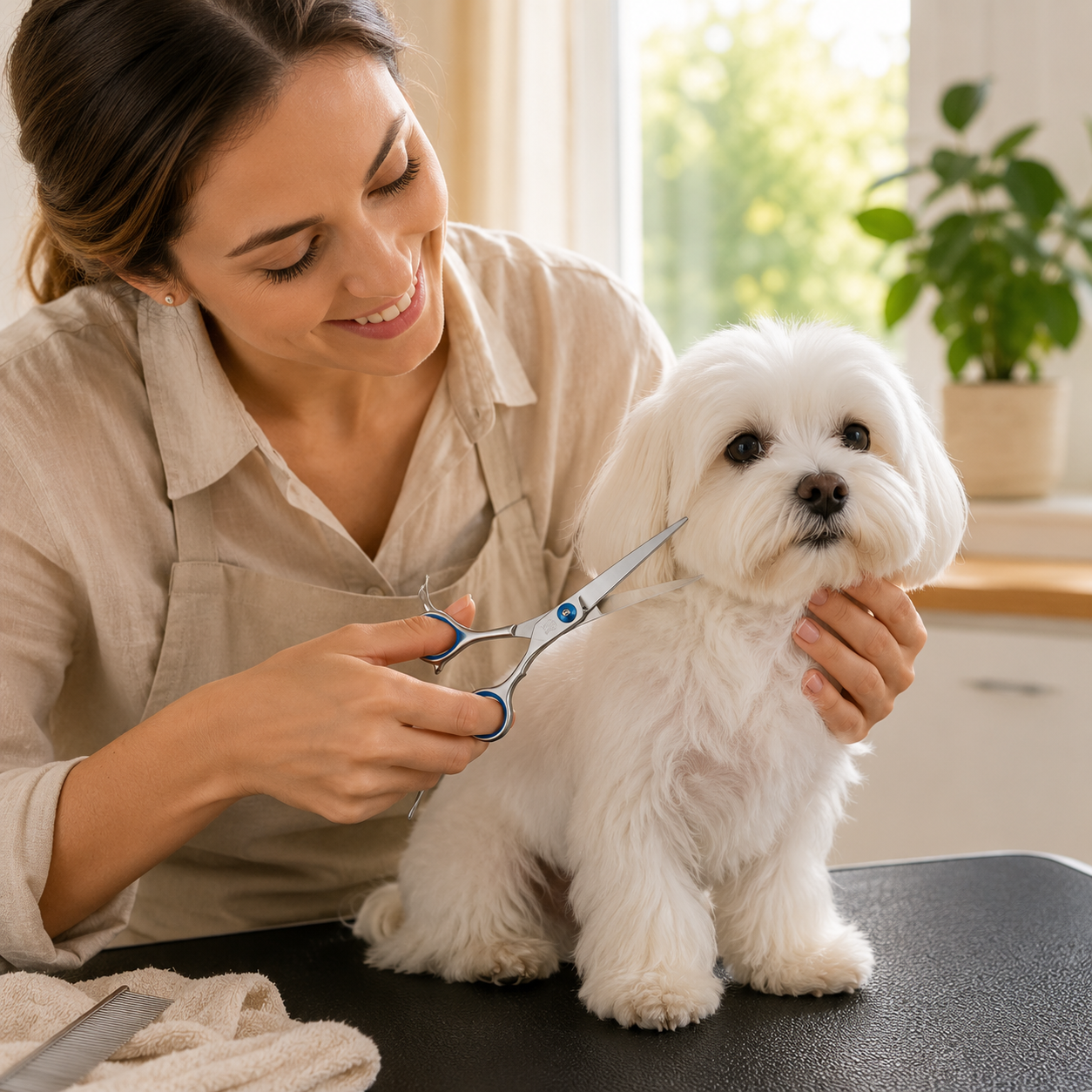 Safety Tip Professional Pet Grooming Scissors