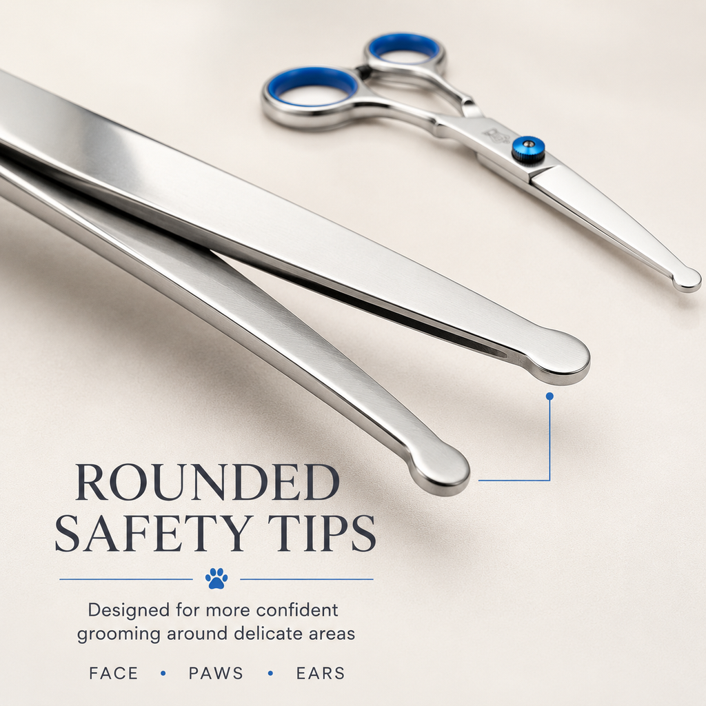 Safety Tip Professional Pet Grooming Scissors