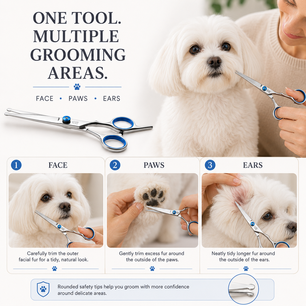 Safety Tip Professional Pet Grooming Scissors