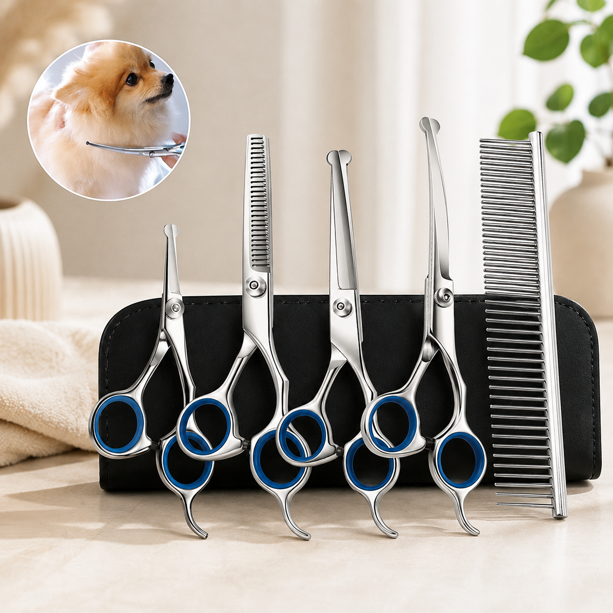 Safety Tip Professional Pet Grooming Scissors