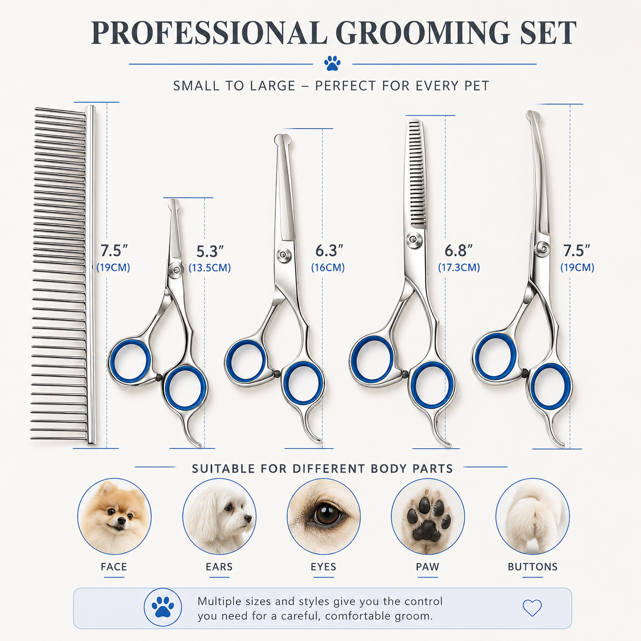 Safety Tip Professional Pet Grooming Scissors