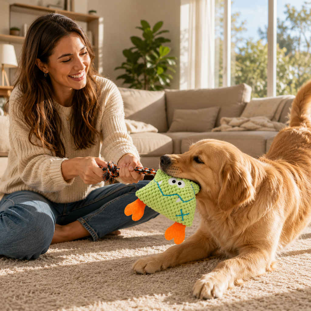 Plush Rope Dog Toy