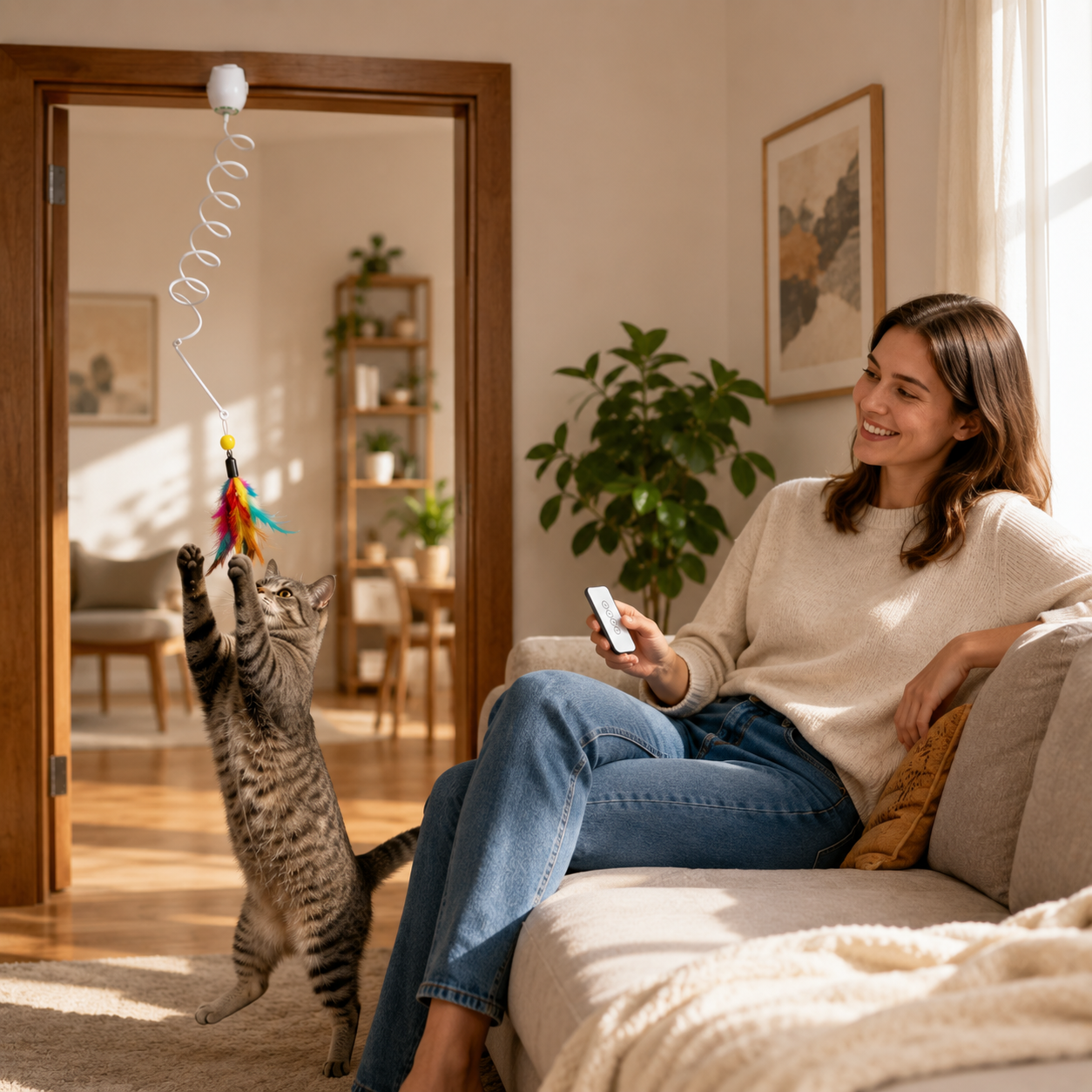 Interactive Cat Teaser