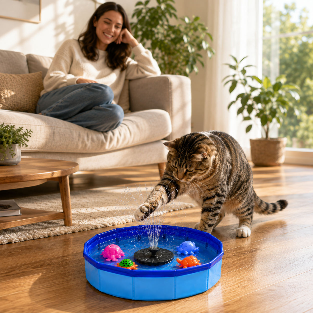Cat Water Play Fountain