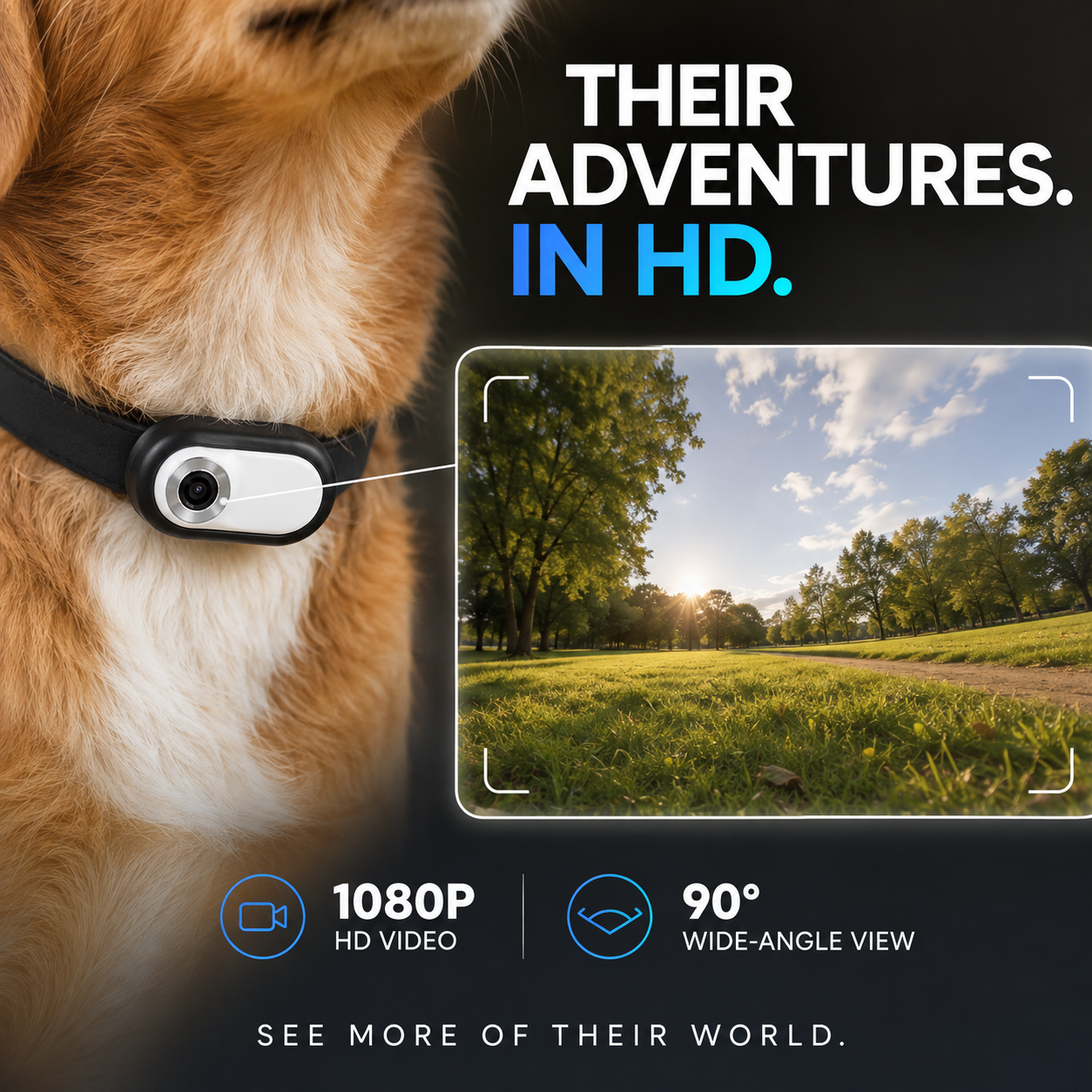 PawView HD Pet Collar Action Camera