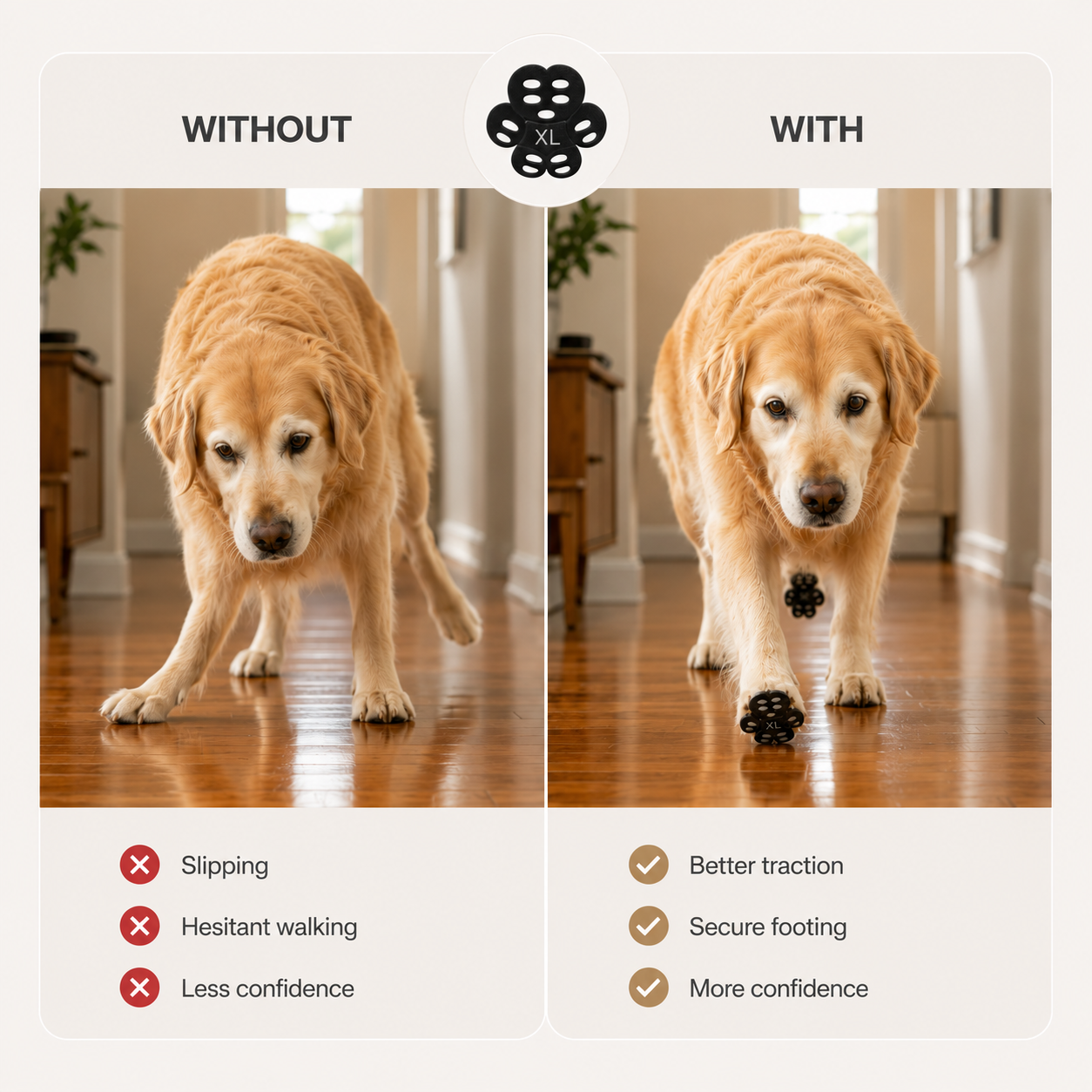 Anti-Slip Dog Paw Grips