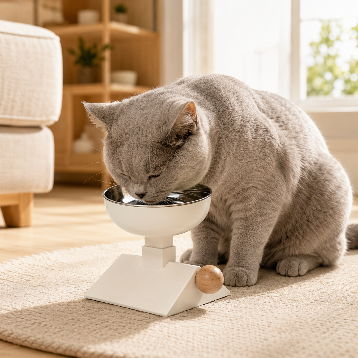 Adjustable Elevated Cat Bowl