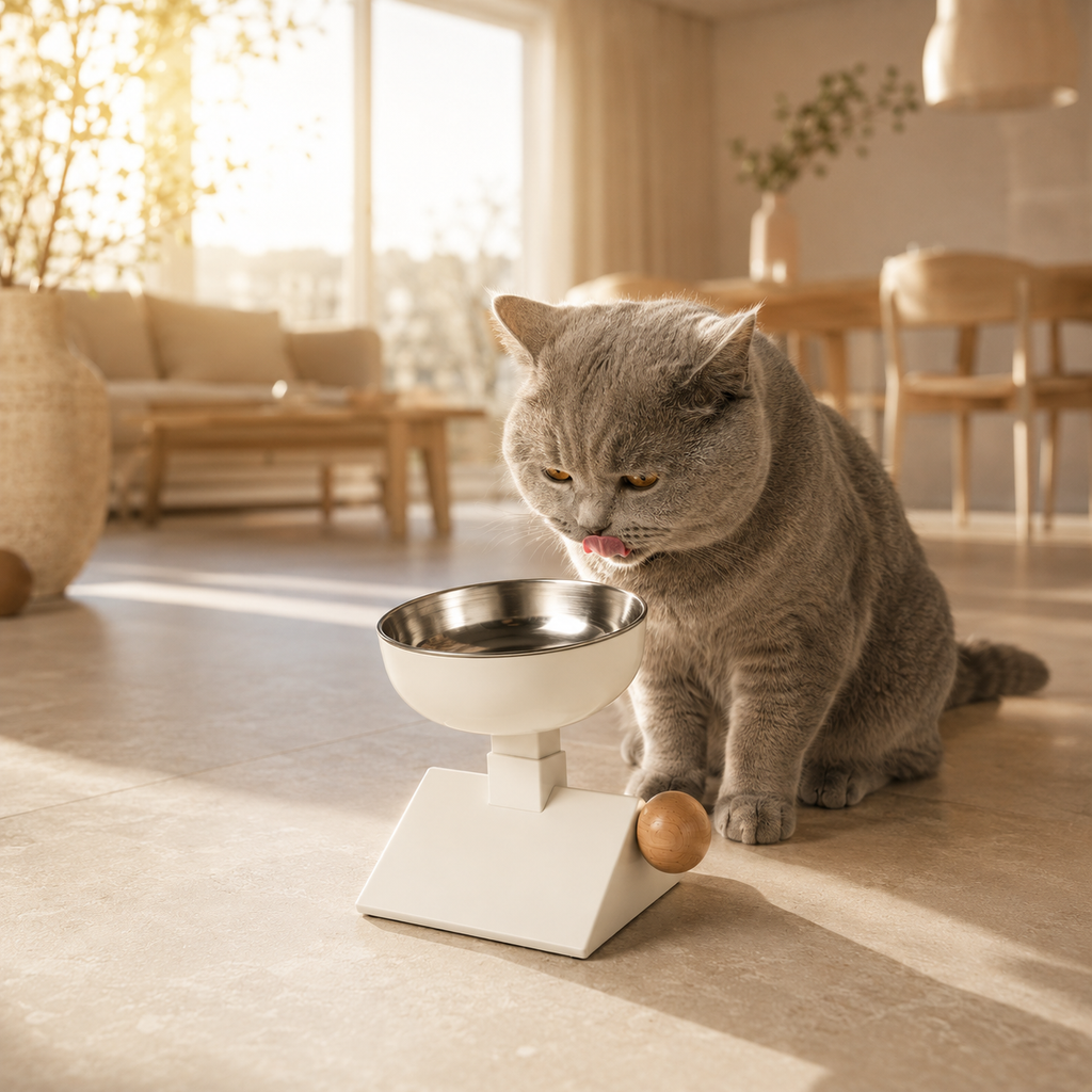 Adjustable Elevated Cat Bowl