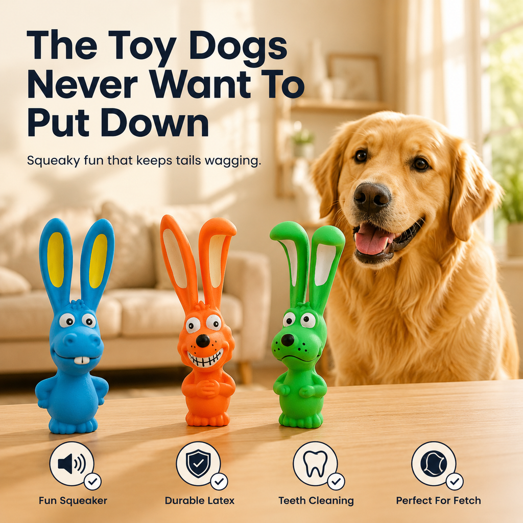 Bunny Rabbit Dog Chew Toy