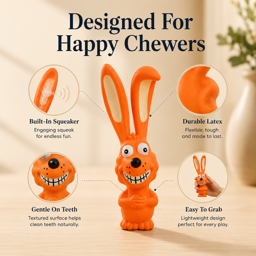 Bunny Rabbit Dog Chew Toy
